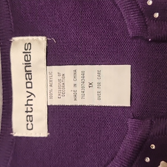 0485. EUC ~ 1X ~ Cathy Daniels ~ Lucious Amethyst 💜 w/a Little Sparkle ~ ✨️ - Picture 3 of 9